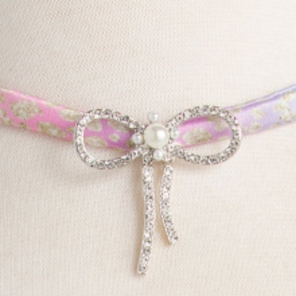 new  BETSEY JOHNSON Set Of 2 BOW COLLAR NECKLACE 2510 194 - Picture 6 of 8